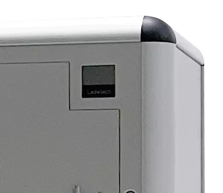 Detail: frontseitiges Informationsdisplay zur manuellen Benutzerführung (Mehrpreis)