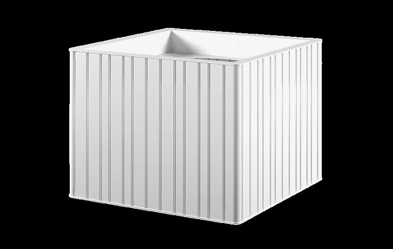 Pflanzbehälter MANTUA, 210 Liter, in RAL 9003 signalweiß