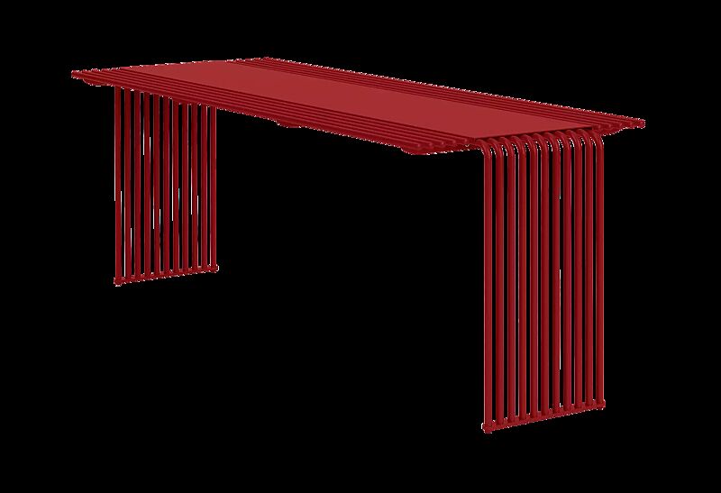 Tisch ANZIO in RAL 3000 feuerrot