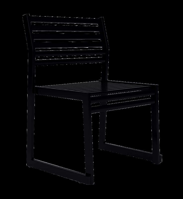 Sitz CORTINA mit Rückenlehne, zum freien Aufstellen, in RAL 9005 tiefschwarz