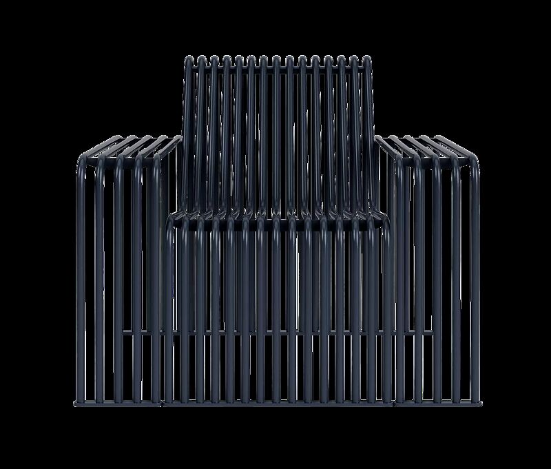 Lounge Couch ANZIO, 1-Sitzer, Breite 900 mm, in eisenglimmergrau