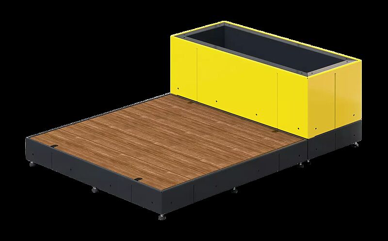 Parklet NURMES mit Pflanzbehälter, Modul 4