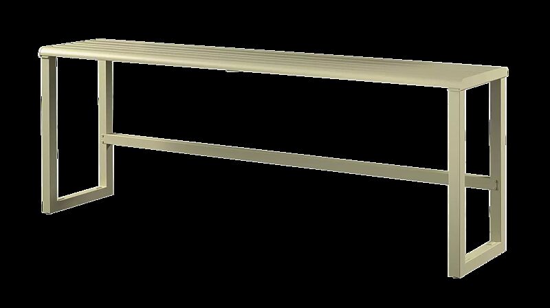 Hochbank MANTUA in RAL 7032 kieselgrau