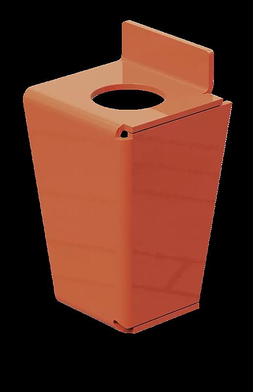 Standfuß in RAL 2012 lachsorange