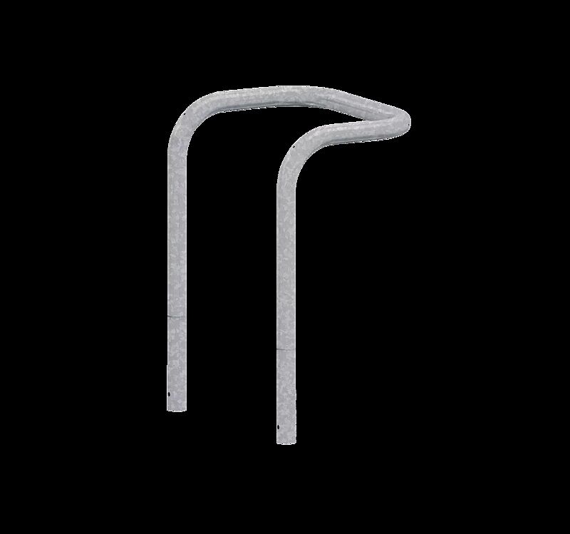 Schutzbügel BONO, zum Einbetonieren, Breite 750 mm, feuerverzinkt