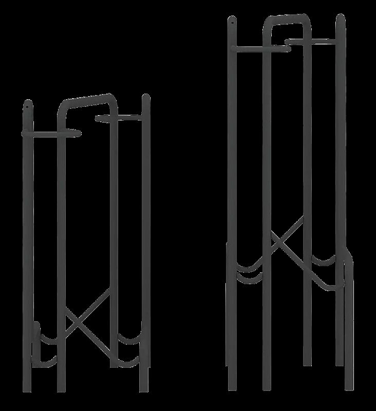 Fahrradparker TACOMA doppelseitig 90°, tief / hoch, zum Aufdübeln bei -200 mm, 2 Stellplätze, in RAL 7016 anthrazitgrau