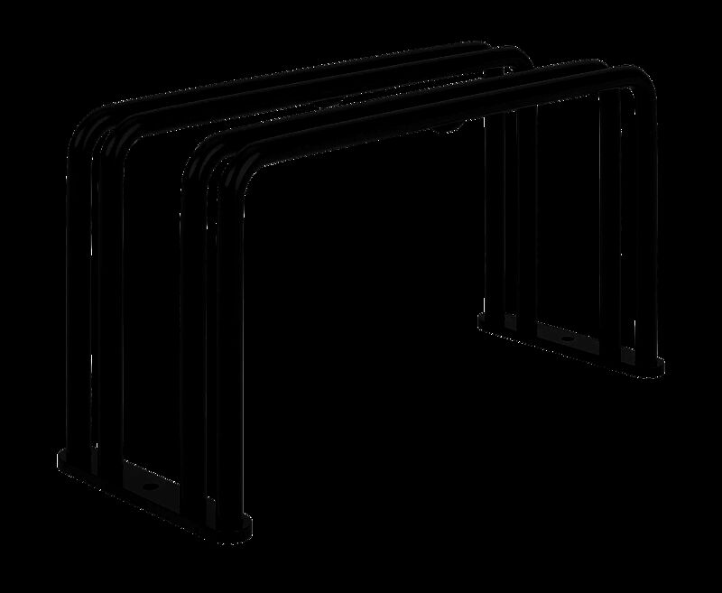 Fahrradständer ANZIO, 1 Stellplatz, in RAL 9005 tiefschwarz