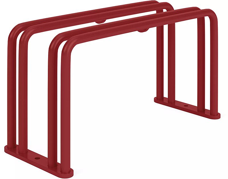 Fahrradständer ANZIO, 1 Stellplatz, in RAL 3000 feuerrot