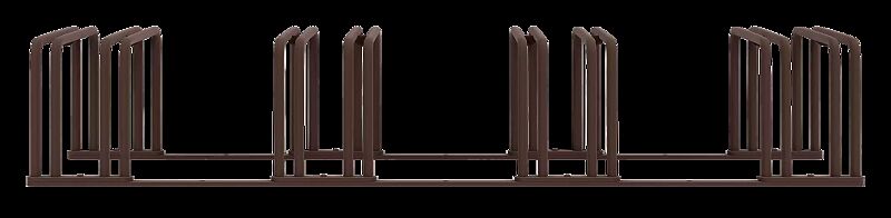 Fahrradständer ANZIO, 4 Stellplätze, in corten