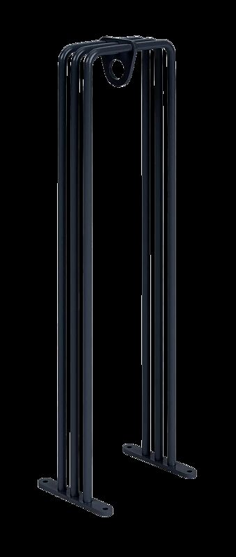 Anlehnbügel ANZIO, Breite 268 mm, in eisenglimmergrau