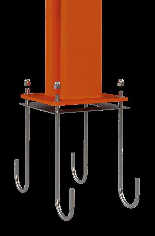 Bodenanker-Montagekorb zum Einbetonieren für Auflagestütze