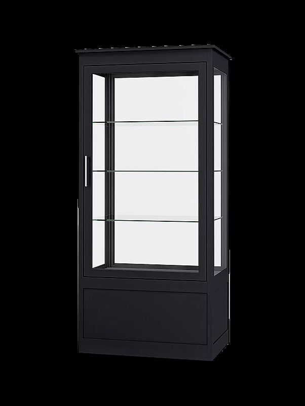 Öffentlicher Bücherschrank EMBRUN, Breite 900 mm, mit einteiliger Drehflügeltür, vorn öffnend, in RAL 7016 anthrazitgrau