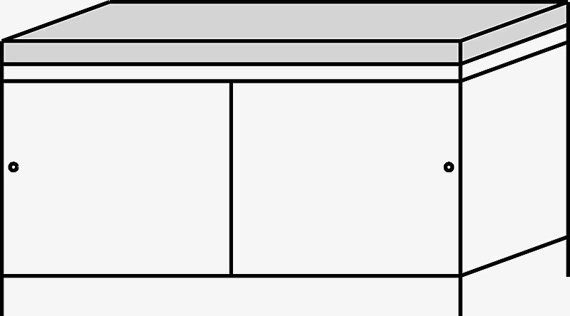 Fahrradhaus MULTIPORT®, Dachbreite x Dachtiefe 4030 mm x 2580 mm, mit Trespa®-Leisten