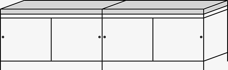 Fahrradhaus MULTIPORT®, Dachbreite x Dachtiefe 7910 mm x 2580 mm, mit Z-Profillamelle