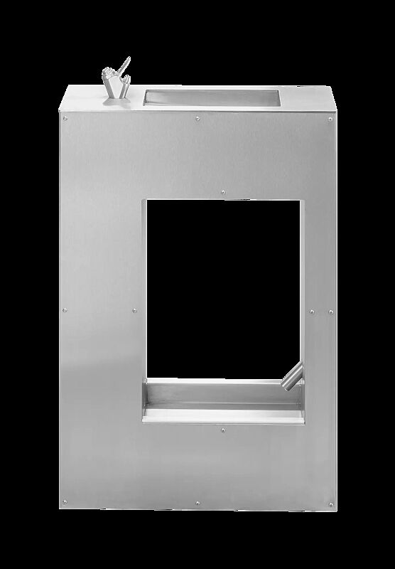 Trinkbrunnen LURAS mit Hundetrinkschale, aus Edelstahl