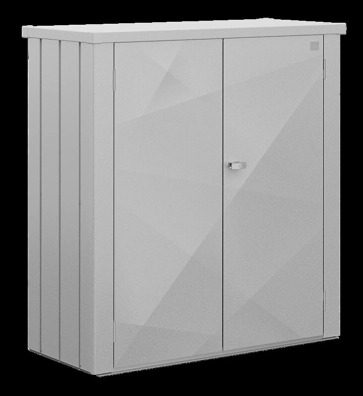 Geräteschrank ROMEO® X-DESIGN, Größe M, in silber-metallic
