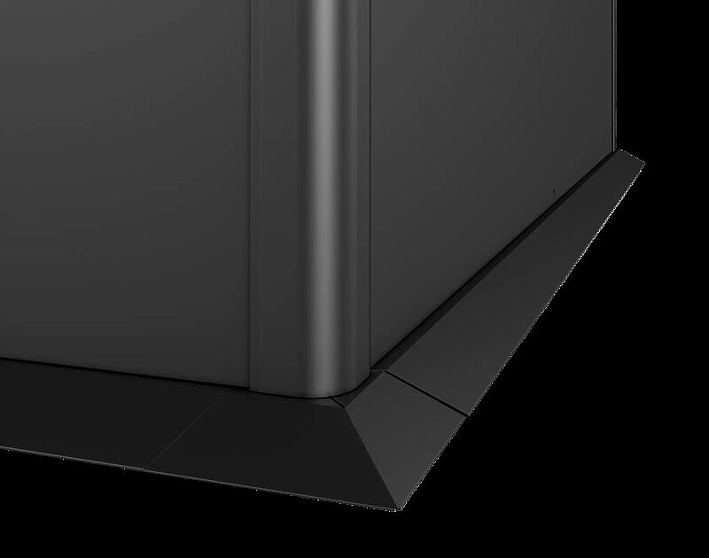 Mähkante für Hochbeet X-DESIGN, B x T 2000 mm x 1000 mm, in dunkelgrau-metallic