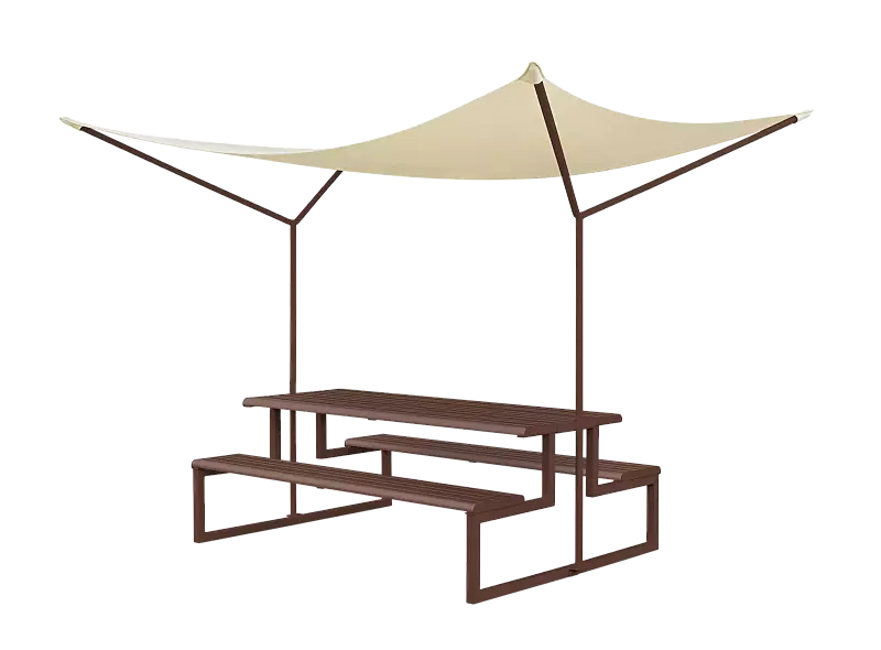 Freizeitüberdachung MANTUA, in corten