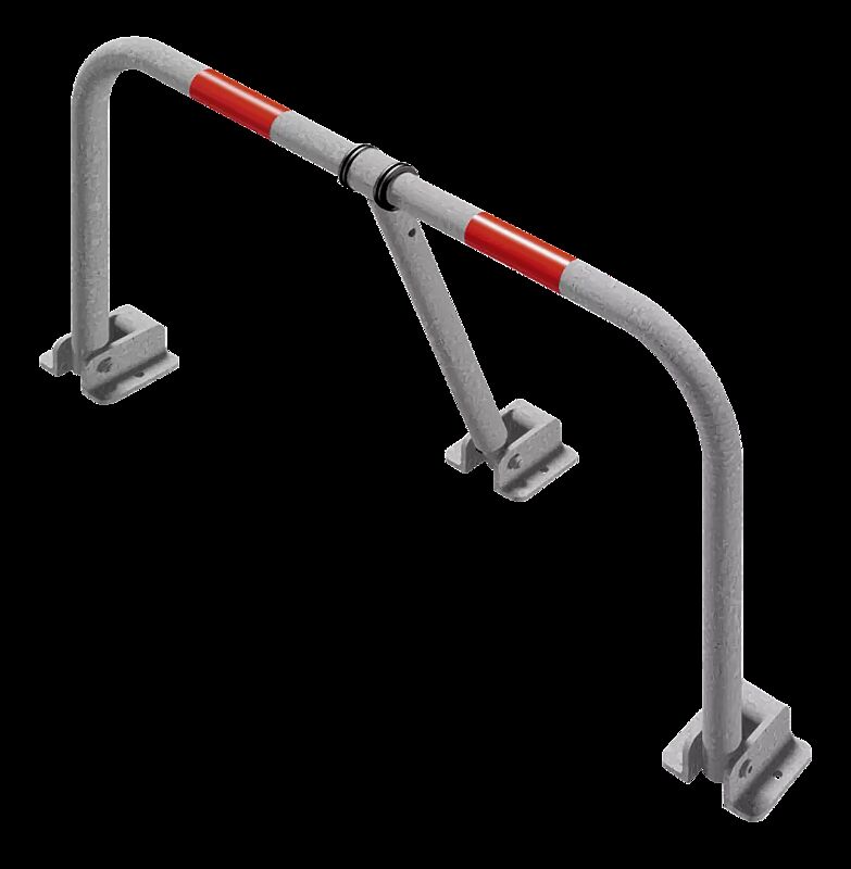 Parkbügel CENVES, mit Vorhängeschloss, ohne Bodenplatte