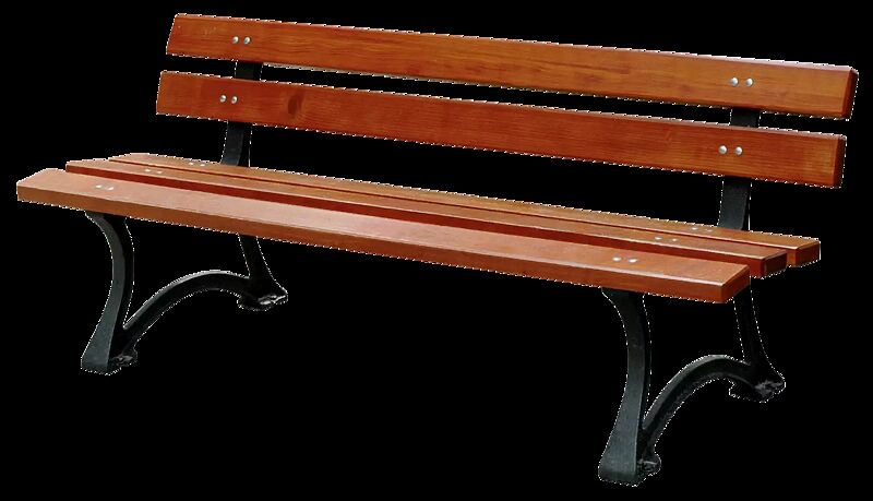 Sitzbank OSLO, Stahlteile in RAL 7021 schwarzgrau