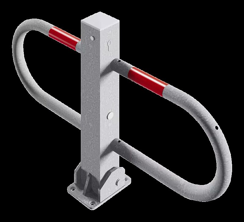 Parkbügel GREZ, feuerverzinkt, mit Profilzylinderschloss