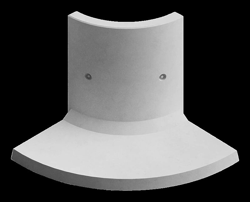 Stützwand MIURA CURVED, konvex gebogen 90°, B x T x H 1000 x 850 x 1250 mm