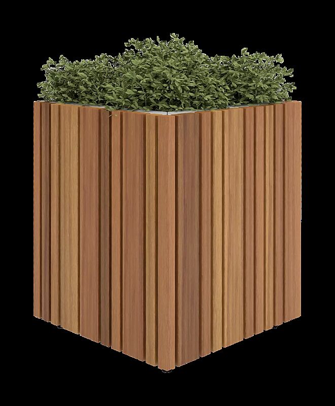 Pflanzbehälter SECUNDO PURE, 275 Liter, Stahlteile verzinkt