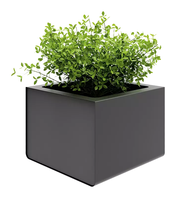 Pflanzbehälter REPOSA, 500 Liter, Stahlteile in Gris sablé 2900