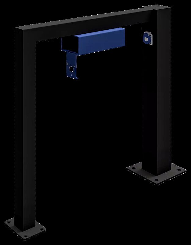 Anlehnbügel mit Ladebox BETIM, 2 Stellplätze