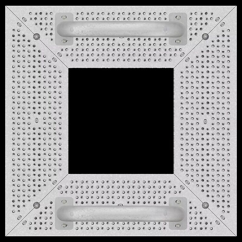 Baumschutzrost TABER, Breite x Tiefe 1000 x 1000 mm, mit Fahrradanlehnbügel aus verzinktem Stahl, Unterkonstrukion verzinkt, Blechprofil-Segmente mit Prägung City feuerverzinkt