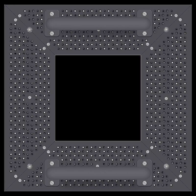 Baumschutzrost TABER, Breite x Tiefe 1000 x 1000 mm, mit Fahrradanlehnbügel in RAL 7016 anthrazitgrau, Unterkonstrukion verzinkt, Blechprofil-Segmente mit Prägung City in RAL 7016 anthrazitgrau
