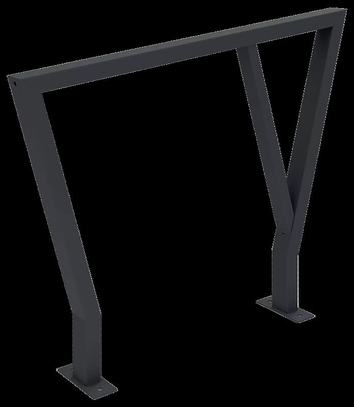 Anlehnbügel TAURI zum Aufdübeln +/- 0 mm, in RAL 7016 anthrazitgrau