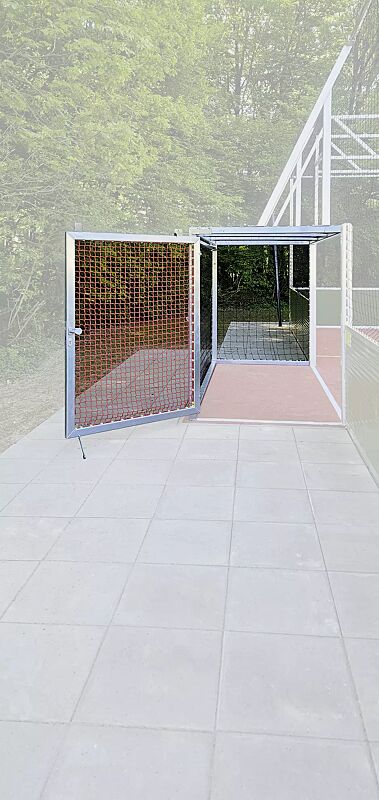 barrierfreie Zugangstür für Soccer-Court ARANO