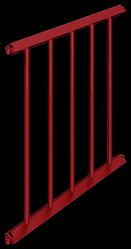 Gittergeländer MANOM, Breite 750 mm, in rot