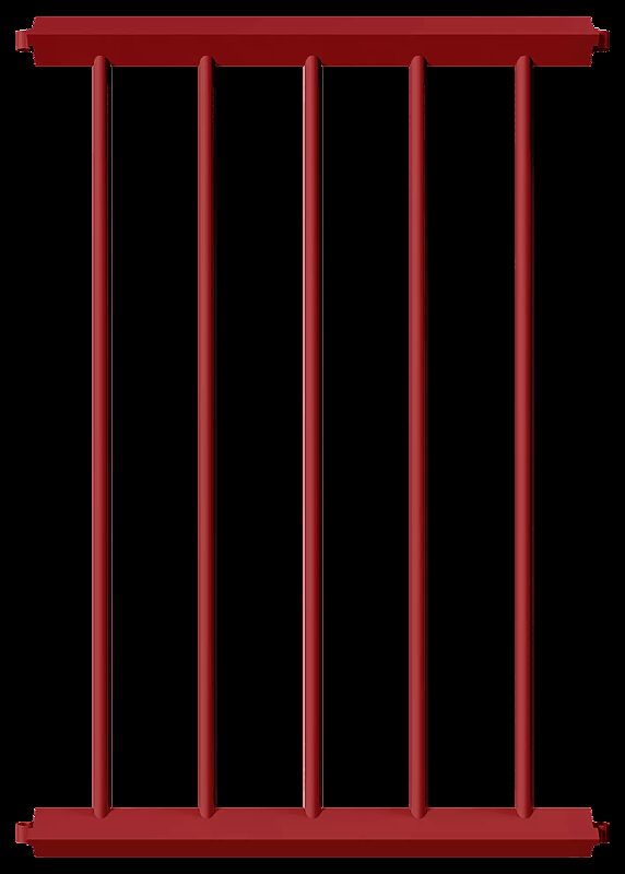Gittergeländer MANOM, Breite 750 mm, in rot
