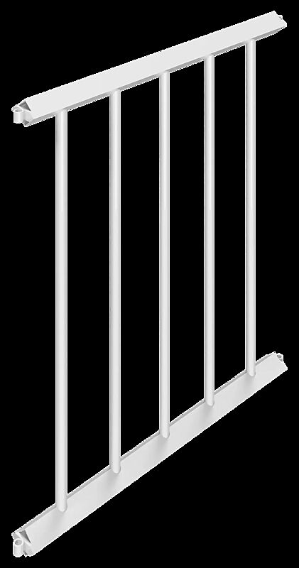 Gittergeländer MANOM, Breite 750 mm, in weiß