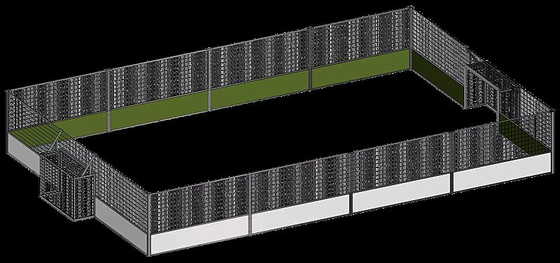 Soccer-Court ARANO, Spielfläche 20 x 13 m
