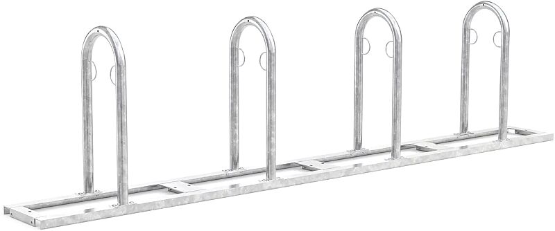 Reihenanlehnbügel ARVADA, 4 Anlehnbügel, feuerverzinkt