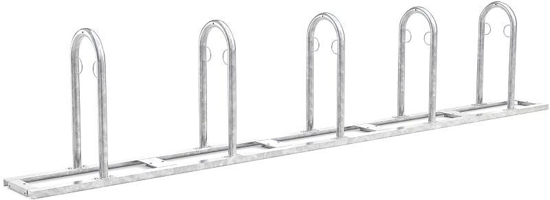 Reihenanlehnbügel ARVADA, 5 Anlehnbügel, feuerverzinkt