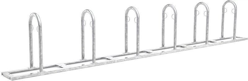 Reihenanlehnbügel ARVADA, 6 Anlehnbügel, feuerverzinkt