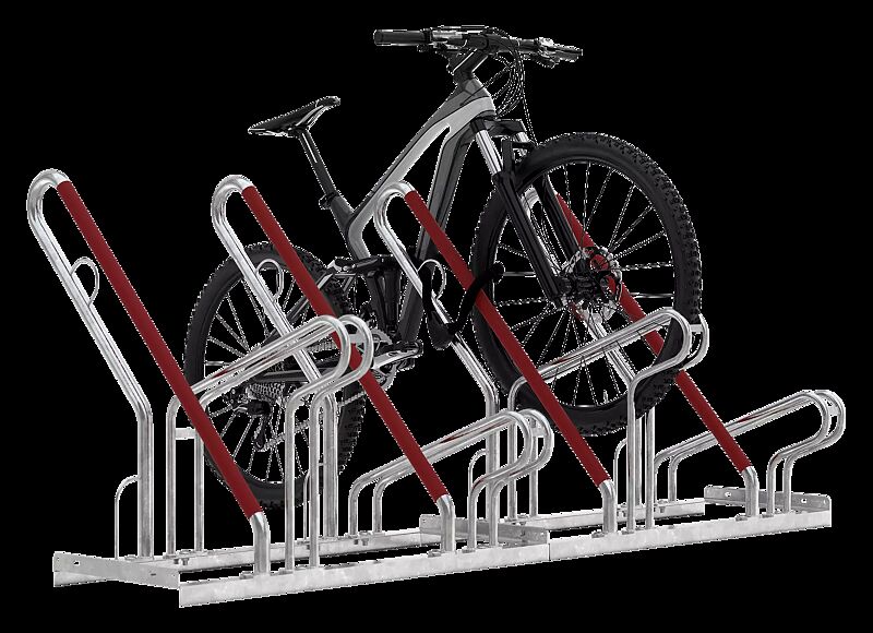 Fahrradständer DENVER, einseitig, 4 Stellplätze