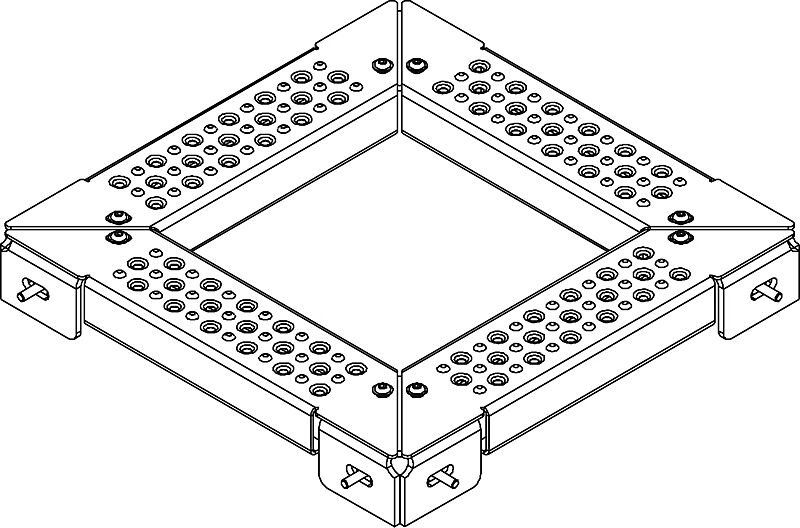 Einlegerost, Breite 100 mm für Baumschutzrost TABER (B x T 1000 mm x T 1000 mm)