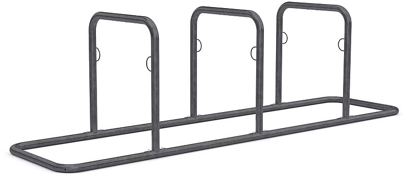 Reihenanlehnbügel BUFFALO, 3 Anlehnbügel, in RAL 7016 anthrazitgrau