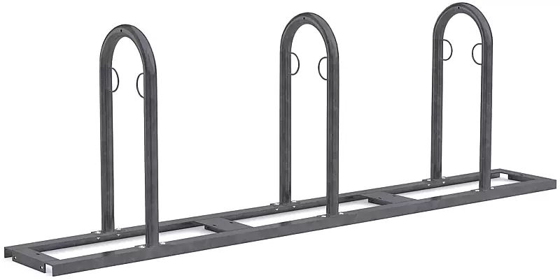 Reihenanlehnbügel ARVADA, 3 Anlehnbügel, in RAL 7016 anthrazitgrau
