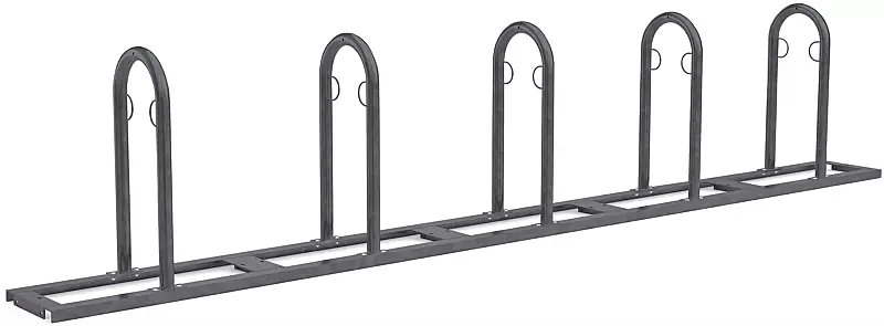 Reihenanlehnbügel ARVADA, 5 Anlehnbügel, in RAL 7016 anthrazitgrau