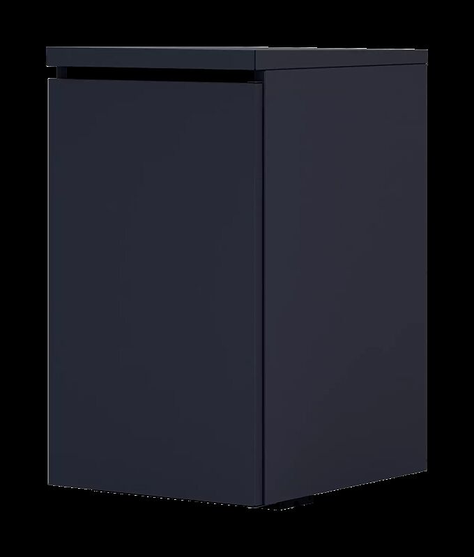 Müllbehälter-Einzelschrank STYLEOUT® BASIC, pulverbeschichtet in RAL 7016 anthrazitgrau