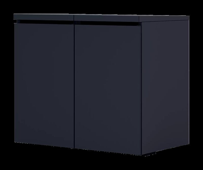 Müllbehälter-Doppelschrank STYLEOUT® BASIC, pulverbeschichtet in RAL 7016 anthrazitgrau