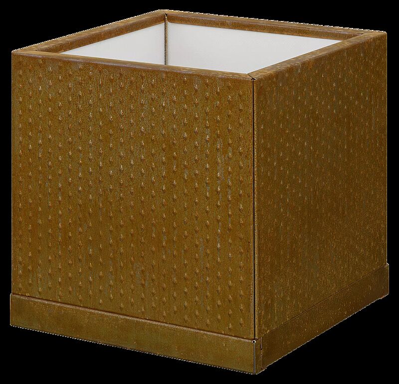 Pflanzbehälter TILLEY, quadratisch, aus Cortenstahl