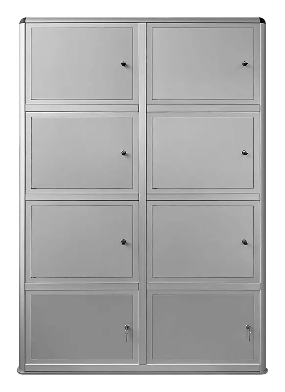 E-Bike-Ladestellenschrank AMARO, 6 große Ladefächer, Münzpfandschließung