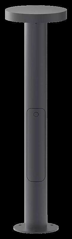 Pollerleuchte YERRES, Höhe 900 mm, pulverbeschichtet in RAL 7010 zeltgrau